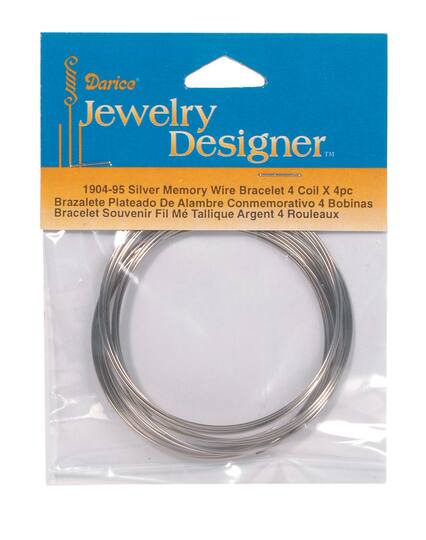 Dark Silver 4 Coil Memory Wire Bracelets Pack Dark Silver 4 Coil Memory Wire Bracelets Pack